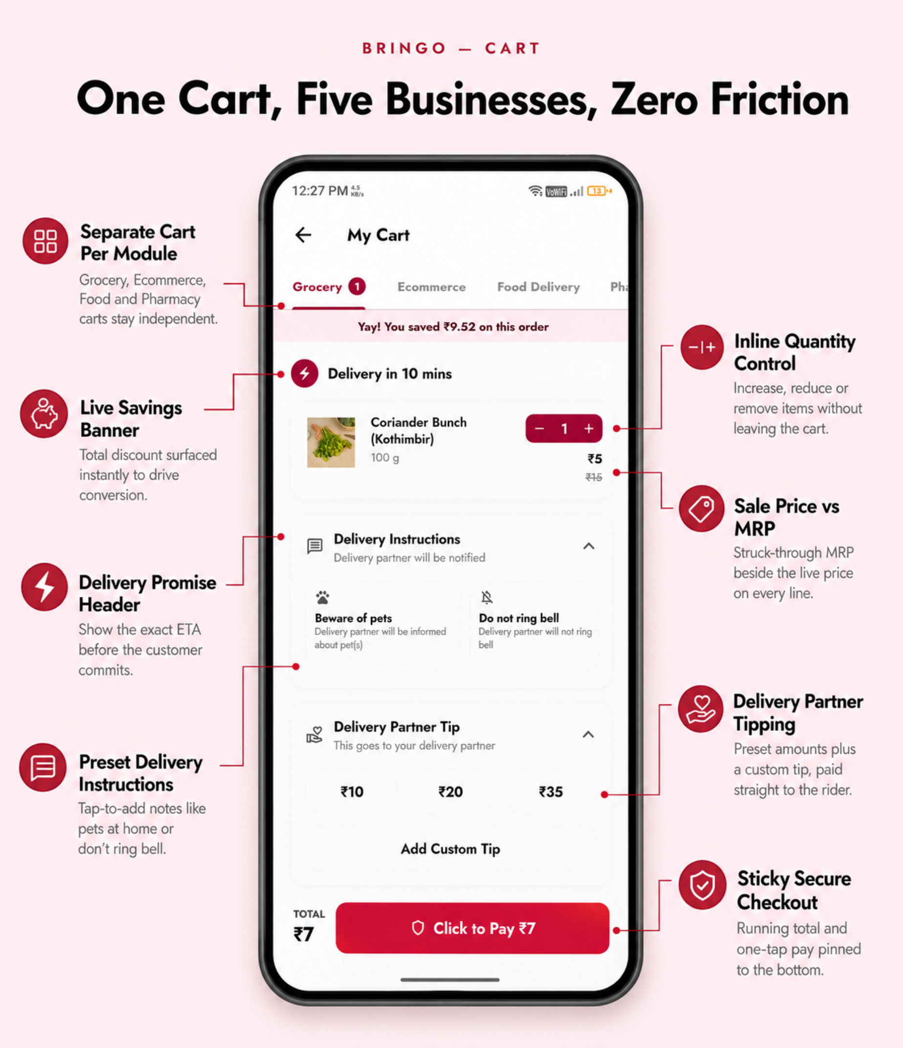 Bringo | Multi Module Multivendor Delivery Platform