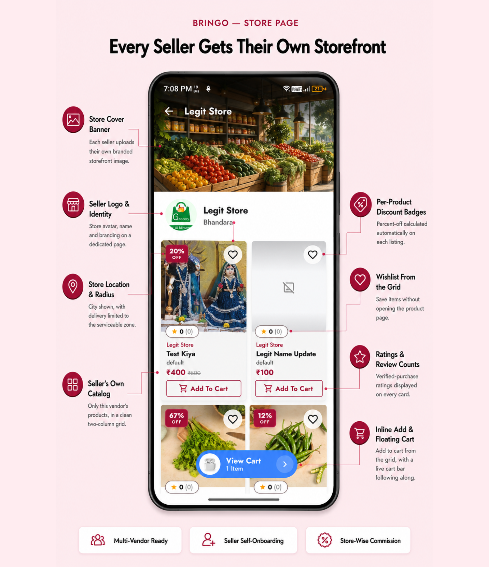 Bringo | Multi Module Multivendor Delivery Platform