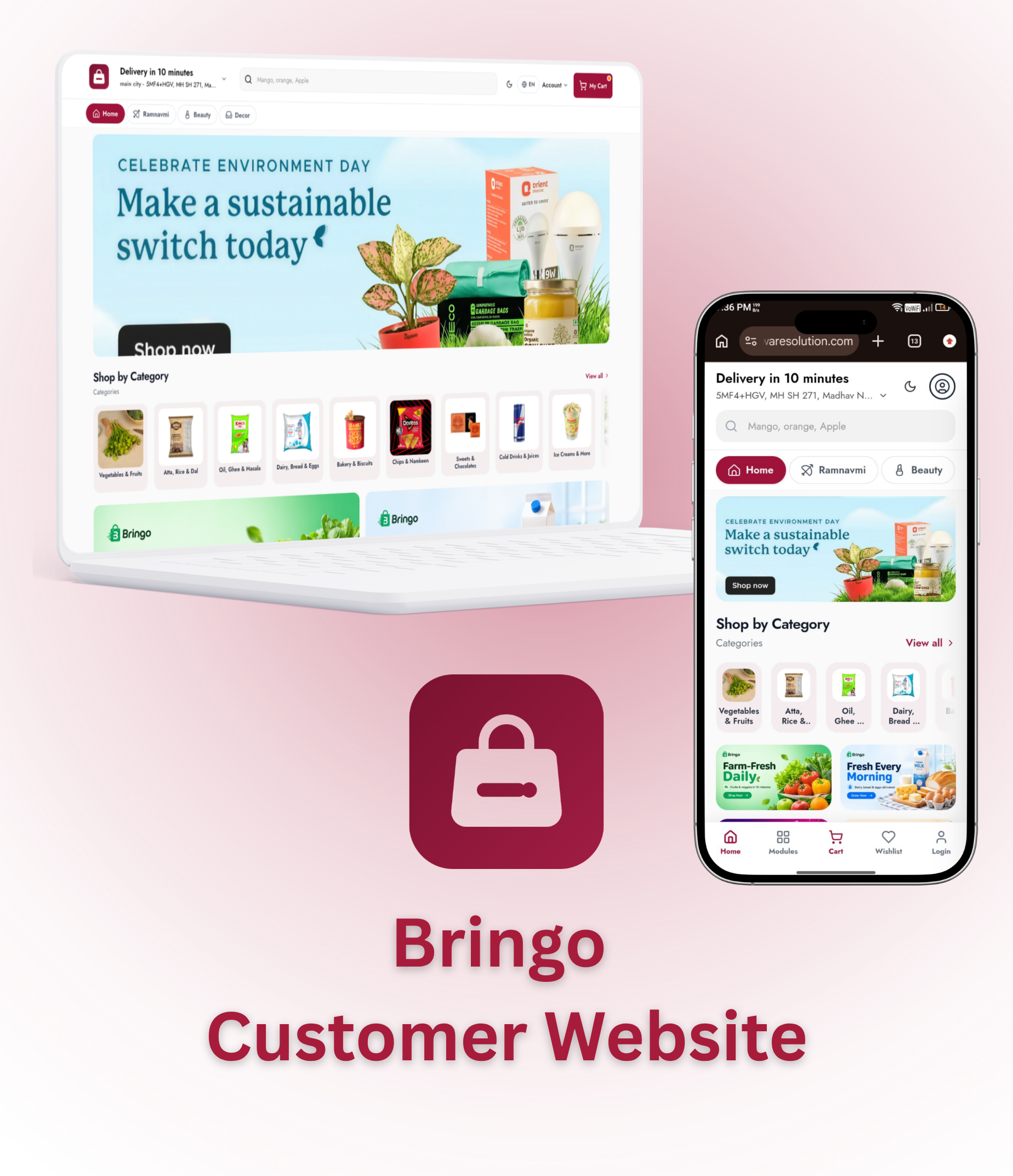 Bringo | Multi Module Multivendor Delivery Platform