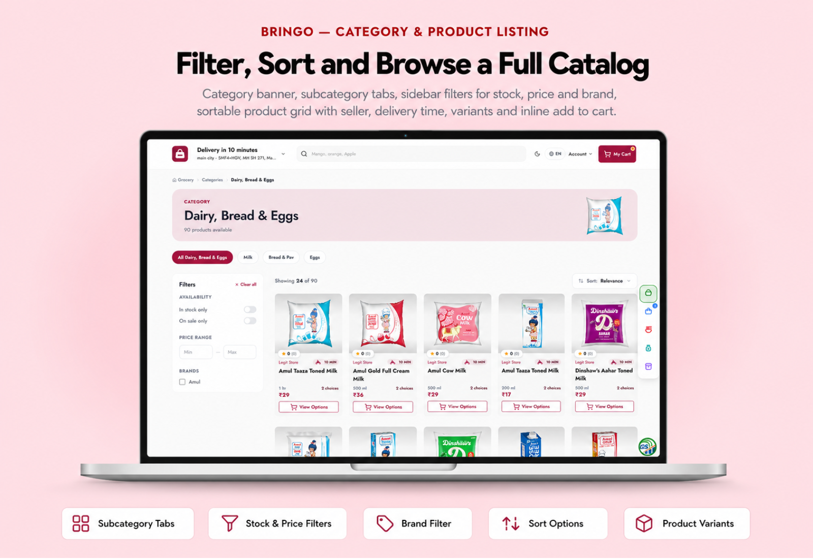Bringo | Multi Module Multivendor Delivery Platform