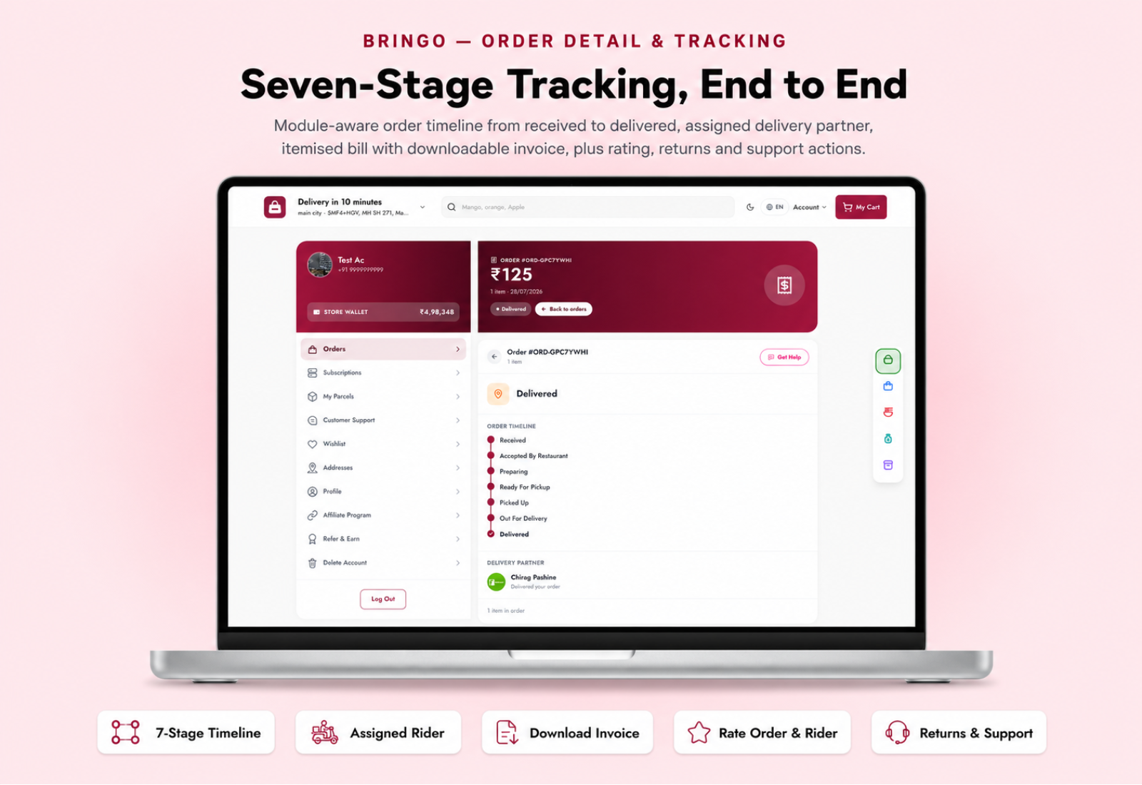 Bringo | Multi Module Multivendor Delivery Platform