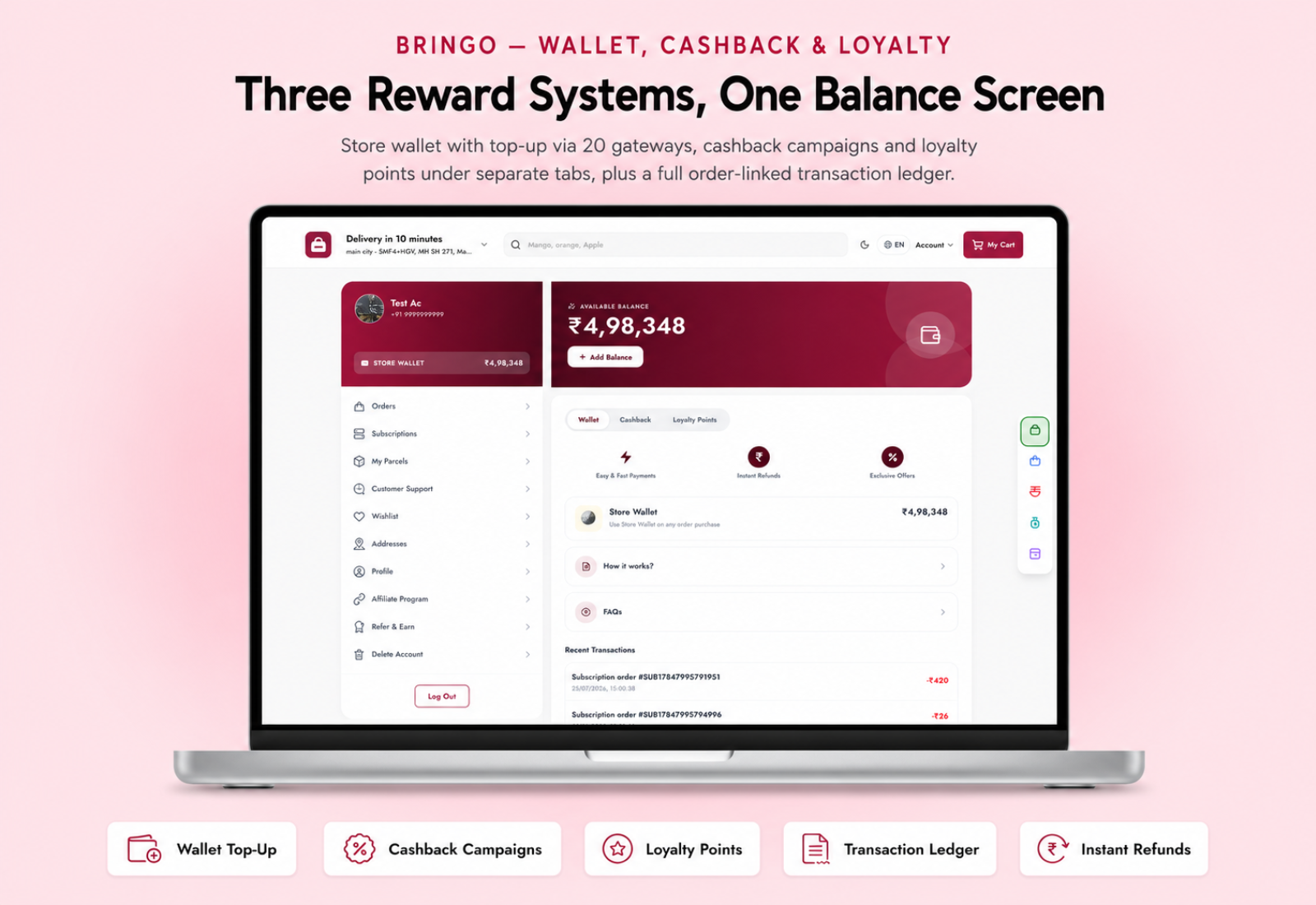 Bringo | Multi Module Multivendor Delivery Platform