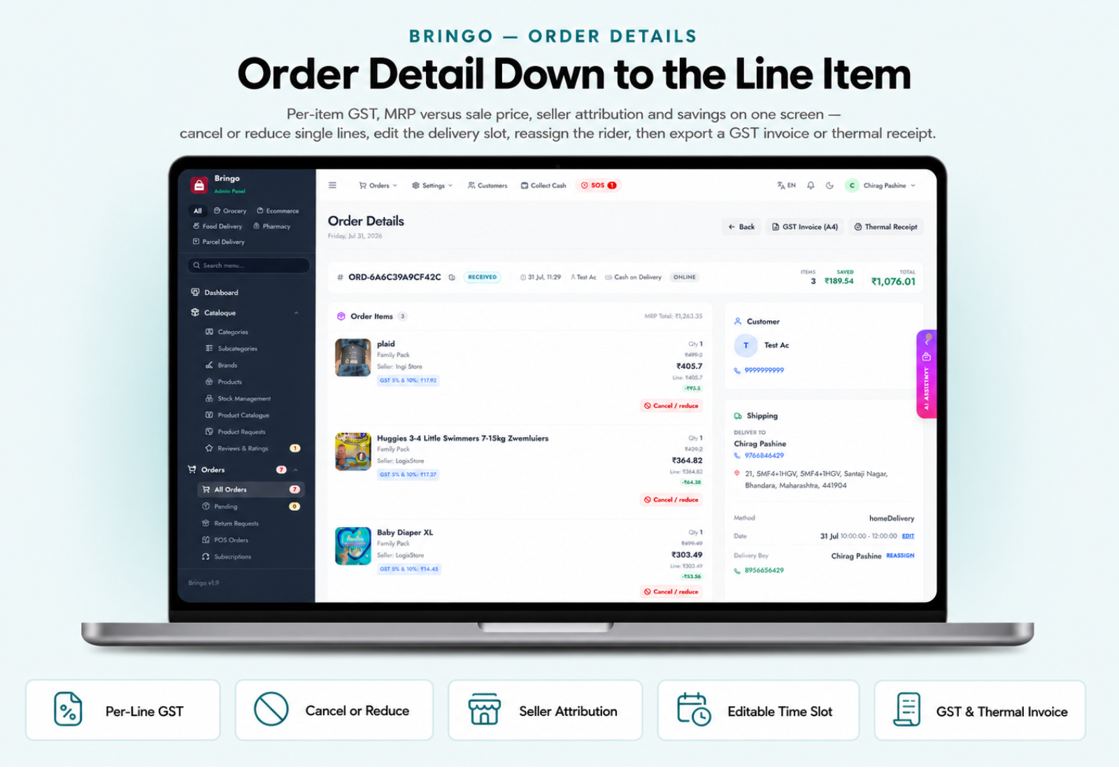 Bringo | Multi Module Multivendor Delivery Platform