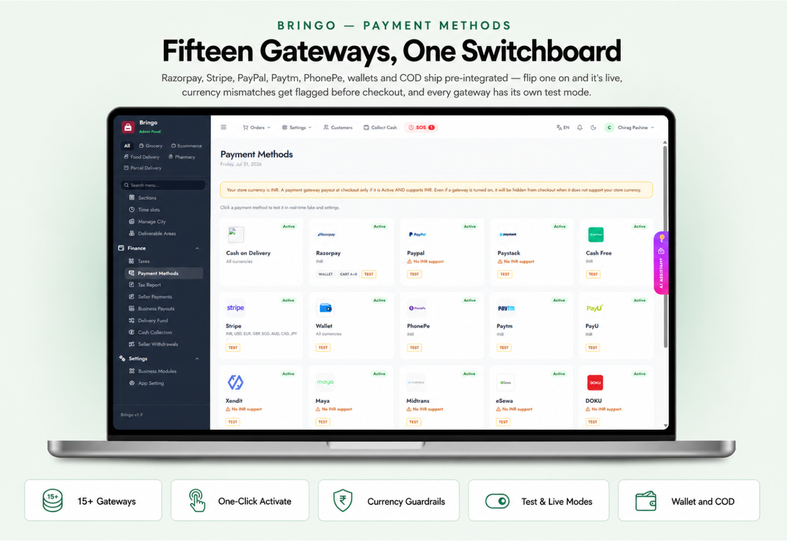 Bringo | Multi Module Multivendor Delivery Platform