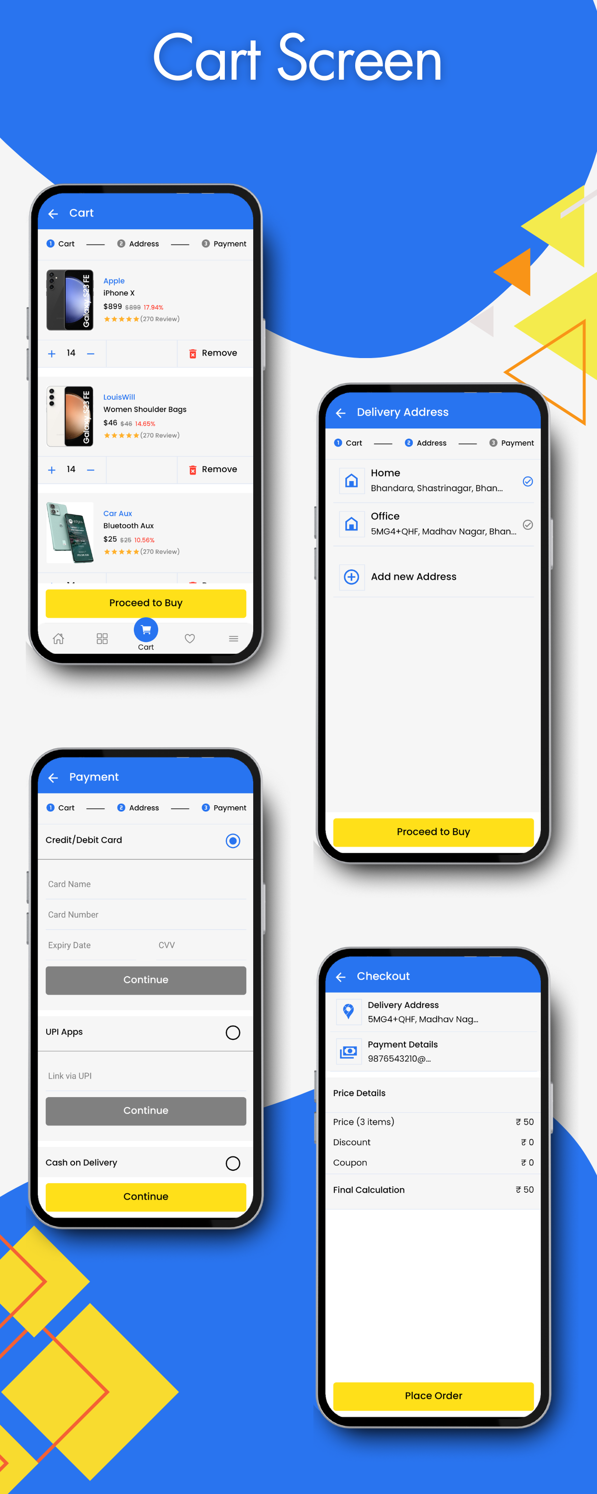 Ease Cart Grocery, Electronic, Ecommerce Android & IOS React Native Template - 5
