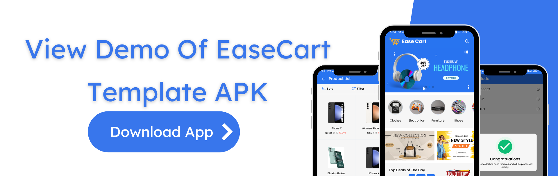 Ease Cart Grocery, Electronic, Ecommerce Android & IOS React Native Template - 8