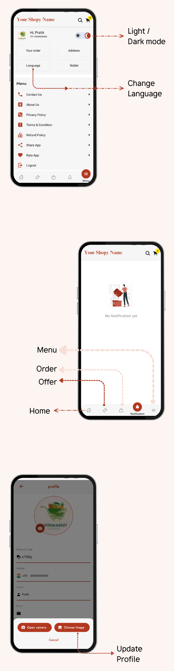 Grocery React Native Android App | Supermarket App | Single Vendor App - 14