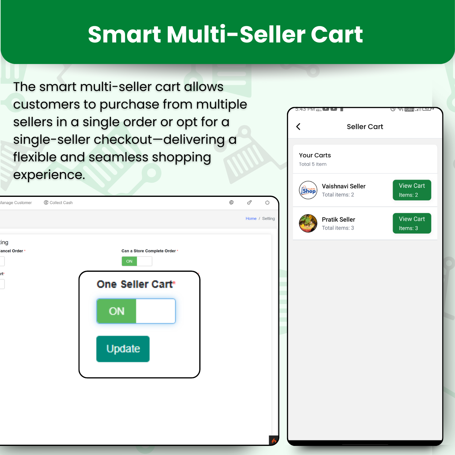 GroceryHub - 10 Minute App Multivendor Quick Commerce & eCommerce App | AI Insight | Multi Cart - 12