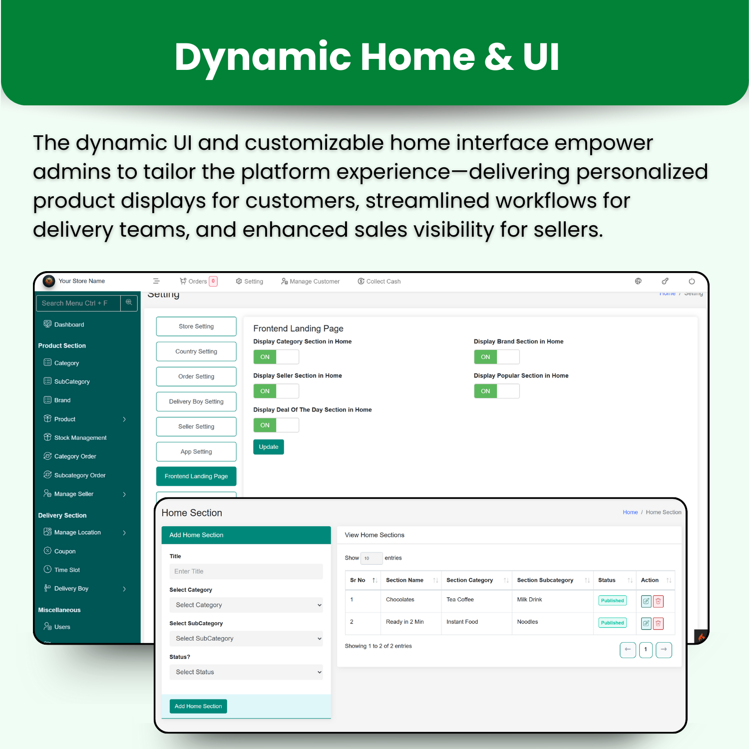 GroceryHub - 10 Minute App Multivendor Quick Commerce & eCommerce App | AI Insight | Multi Cart - 15