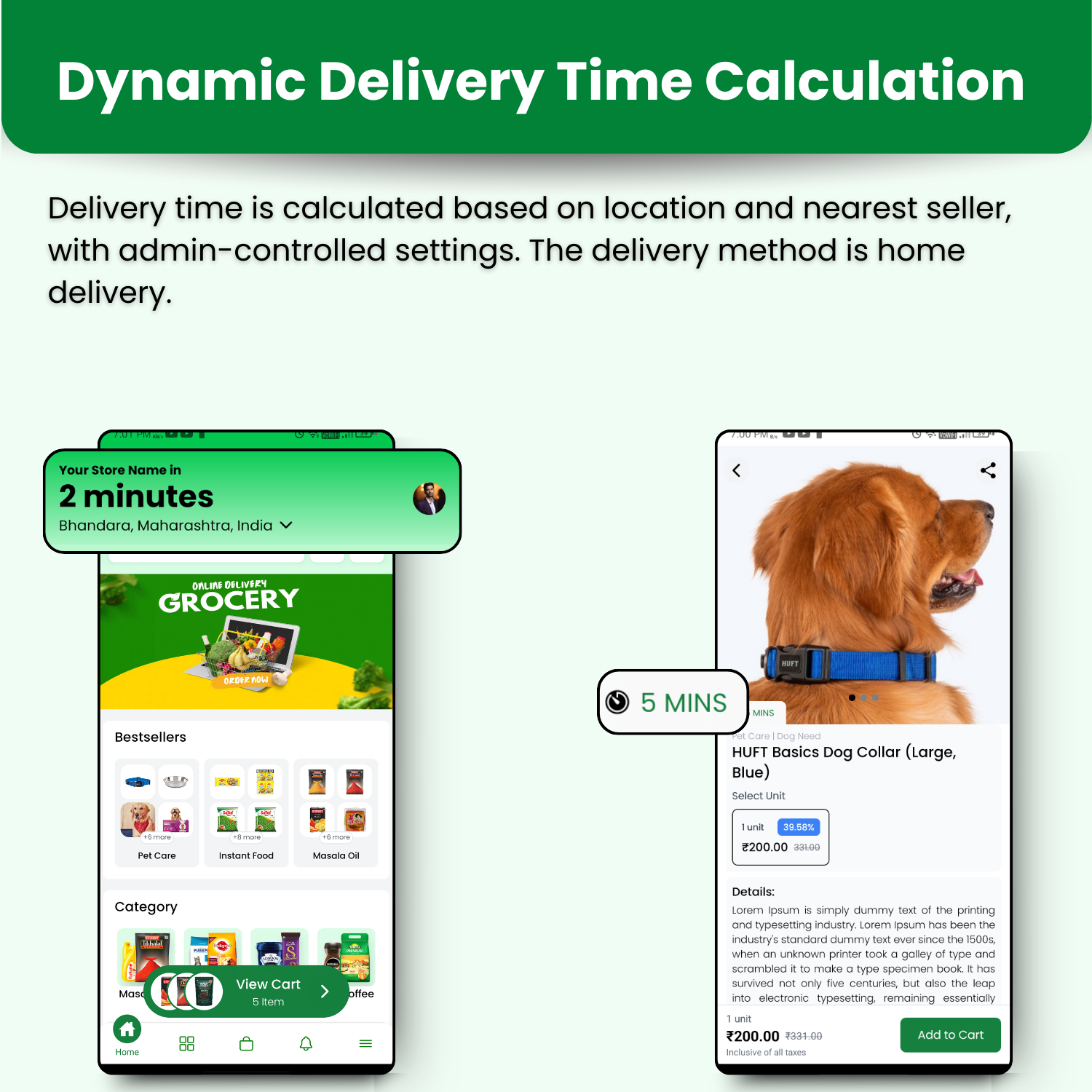 GroceryHub - 10 Minute App Multivendor Quick Commerce & eCommerce App | AI Insight | Multi Cart - 18