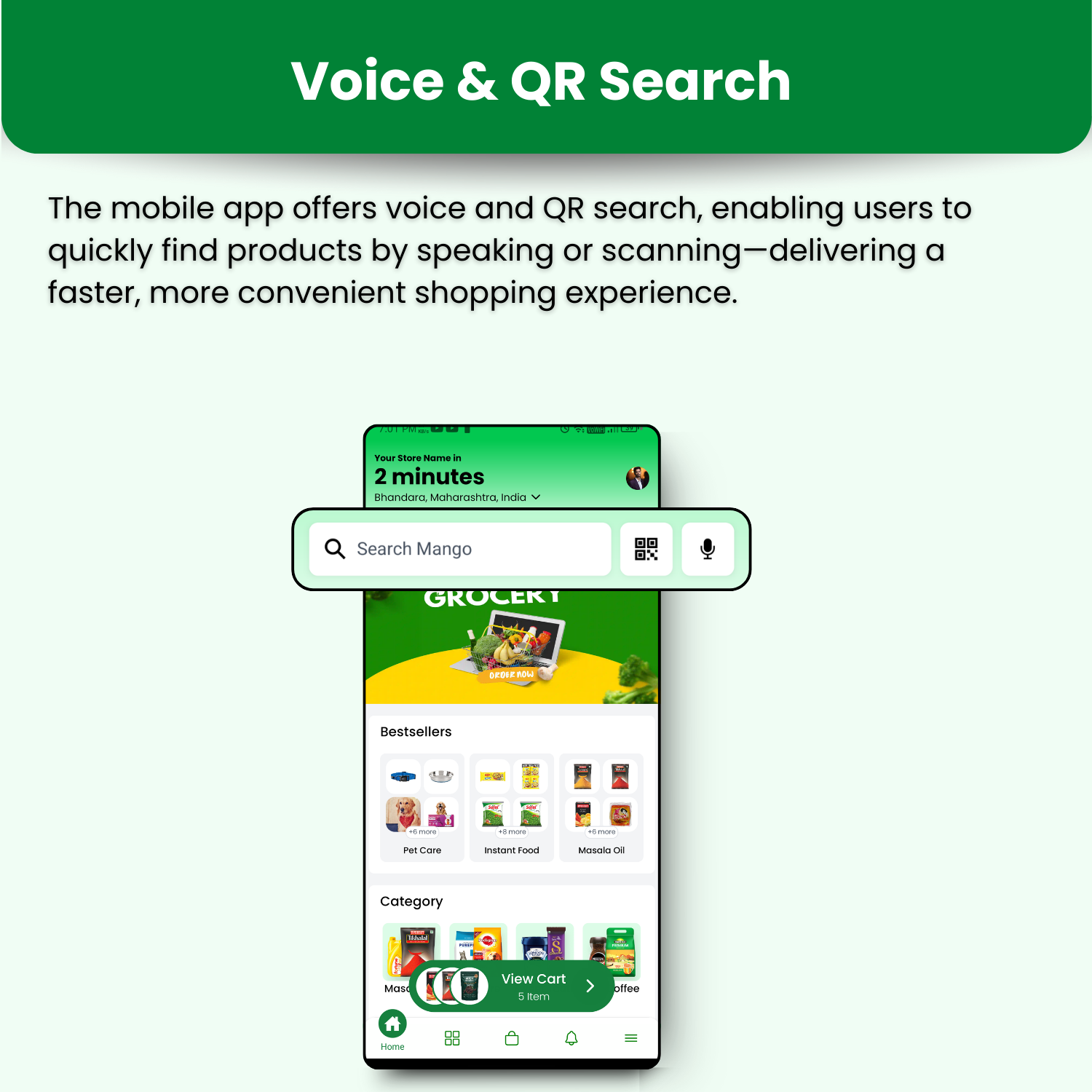 GroceryHub - 10 Minute App Multivendor Quick Commerce & eCommerce App | AI Insight | Multi Cart - 19