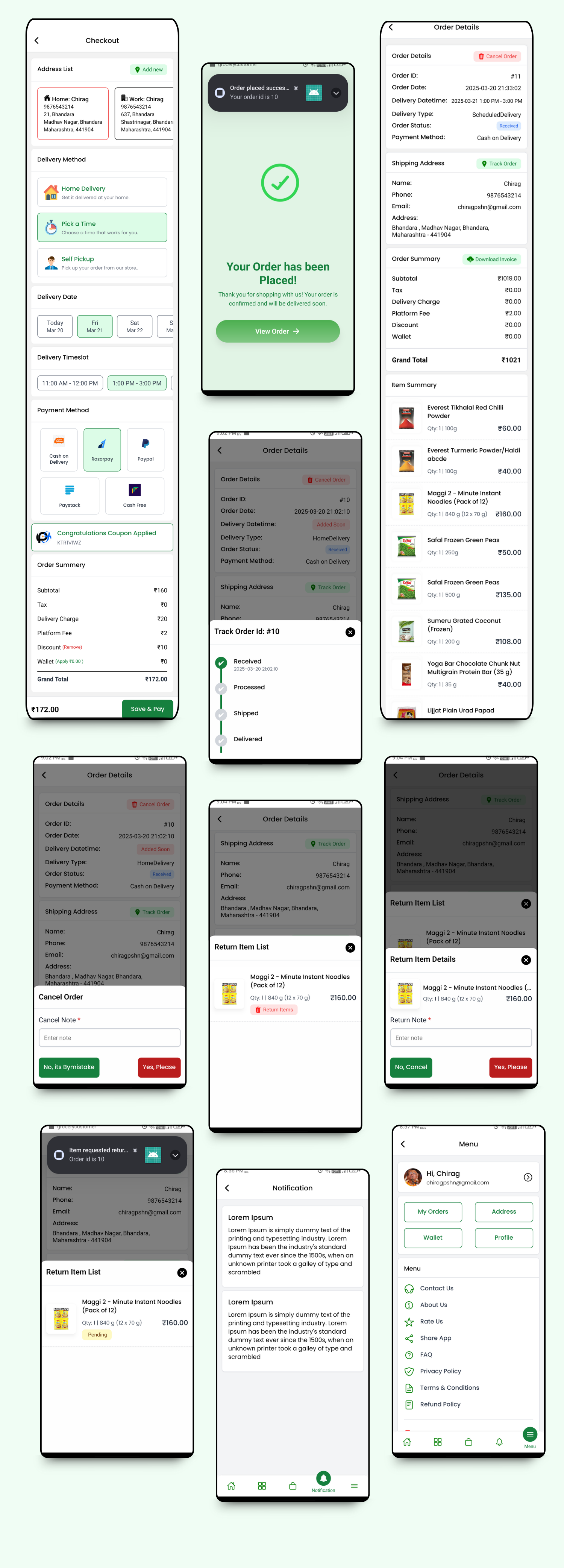 GroceryHub - 10 Minute App Multivendor Quick Commerce & eCommerce App | AI Insight | Multi Cart - 26