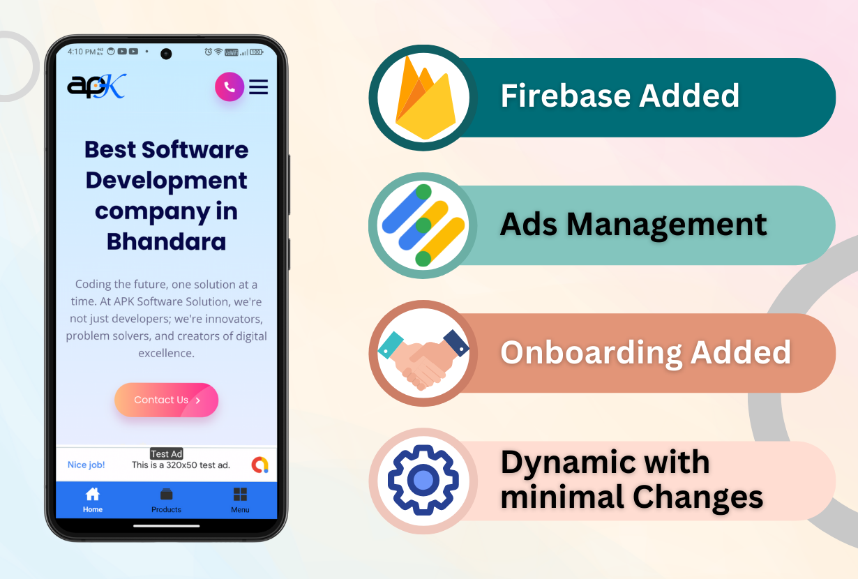 Web2Go - Website to React Native IOS Android App | Convert Website into App | Admin panel Available - 3