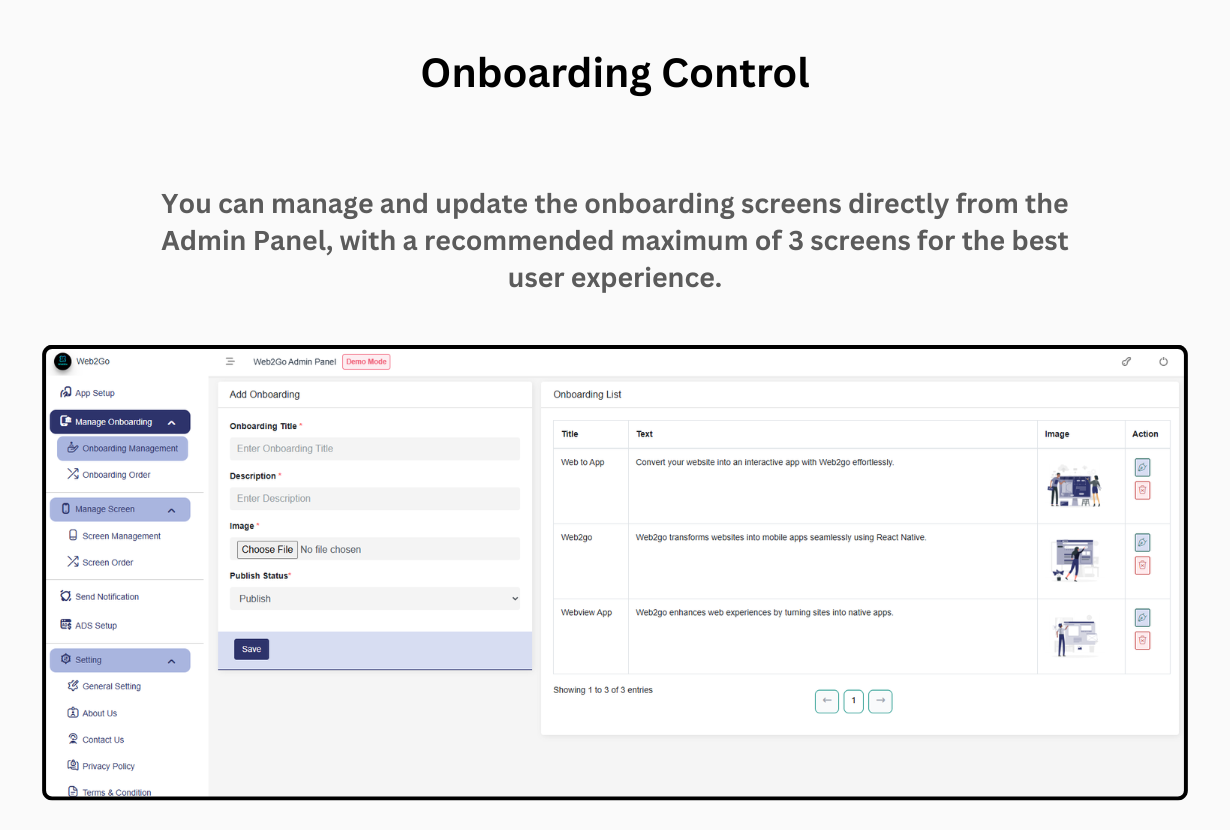 Web2Go - Website to React Native IOS Android App | Convert Website into App | Admin panel Available - 13