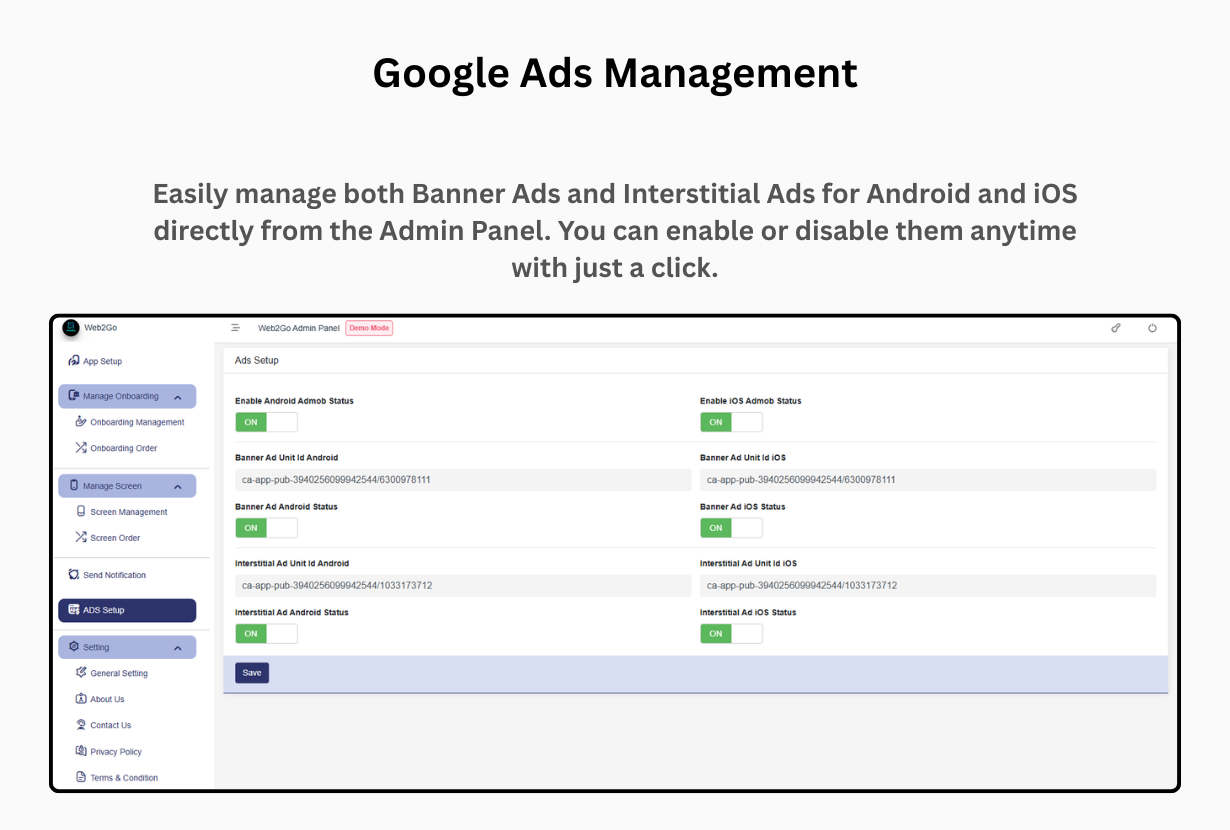 Web2Go - Website to React Native IOS Android App | Convert Website into App | Admin panel Available - 16